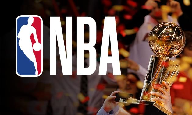 Imagem promocional da NBA, liga profissional de basquete dos Estados Unidos