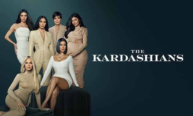 Pôster da série The Kardashians, com as integrantes da família Kardashian