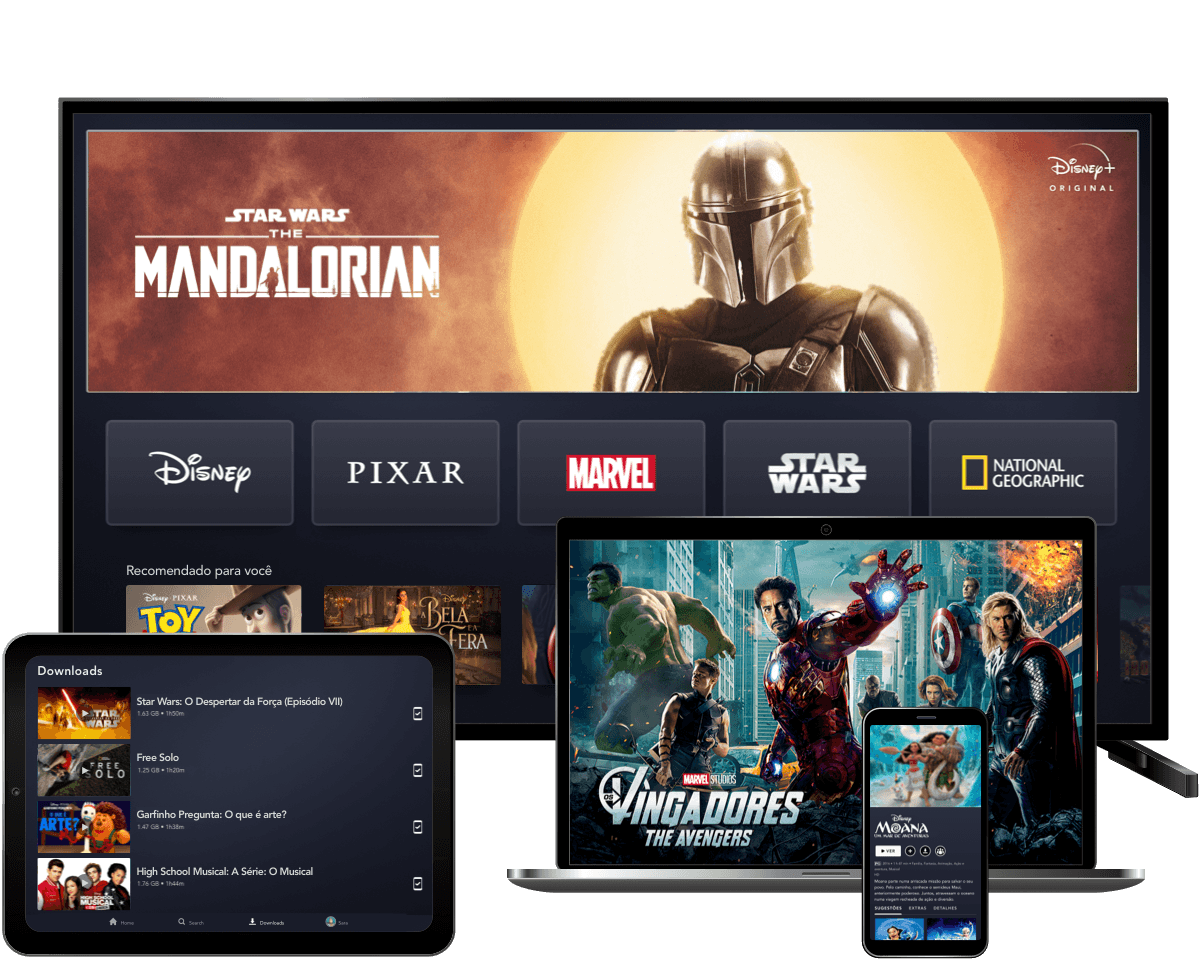 Imagem com dispositivos variados